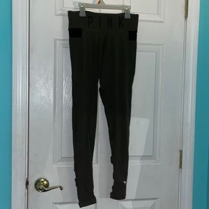 Green PINK leggings with pockets